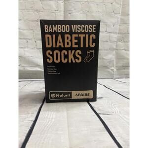 Six Pairs of Diabetic Crew Socks One Size Fits Most